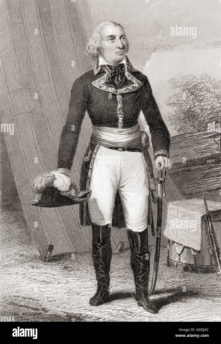 Jean-Charles Pichegru, 1761 - 1804. Le général français de la Revolution. Banque D'Images