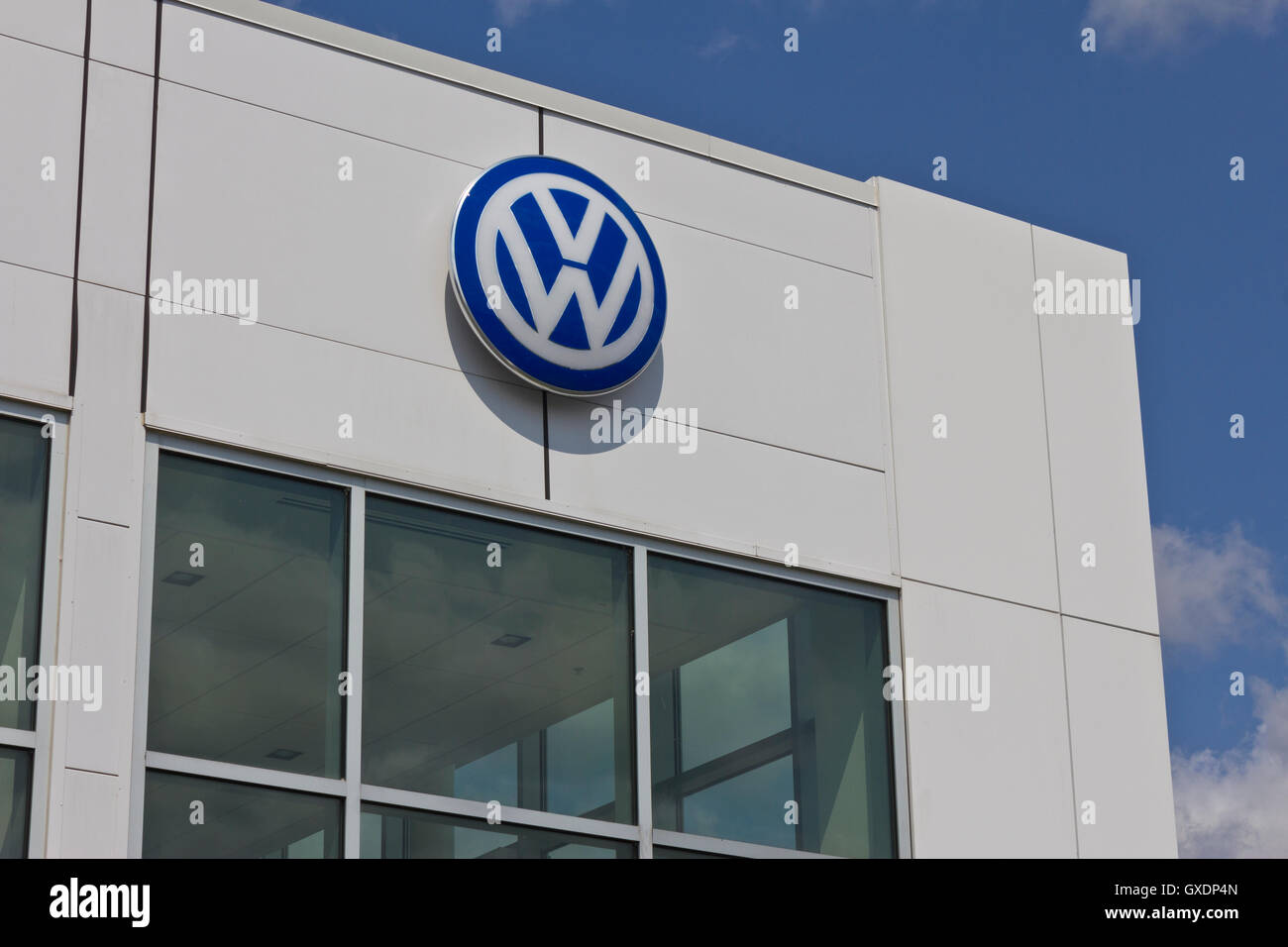 Indianapolis - Circa Mai 2016 : Volkswagen neuves et de SUV Concessionnaire. VW est parmi les plus grands fabricants de voiture je Banque D'Images