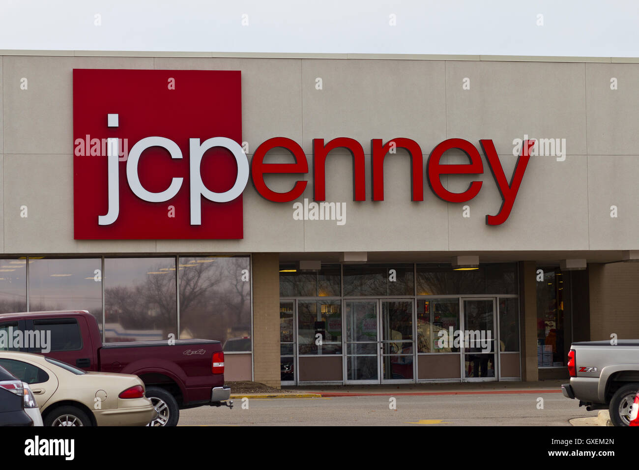 Indianapolis - Circa Décembre 2015 : JC Penney Emplacement Centre Commercial de vente au détail. Pce est un détaillant de vêtements et d'ameublement de maison III Banque D'Images