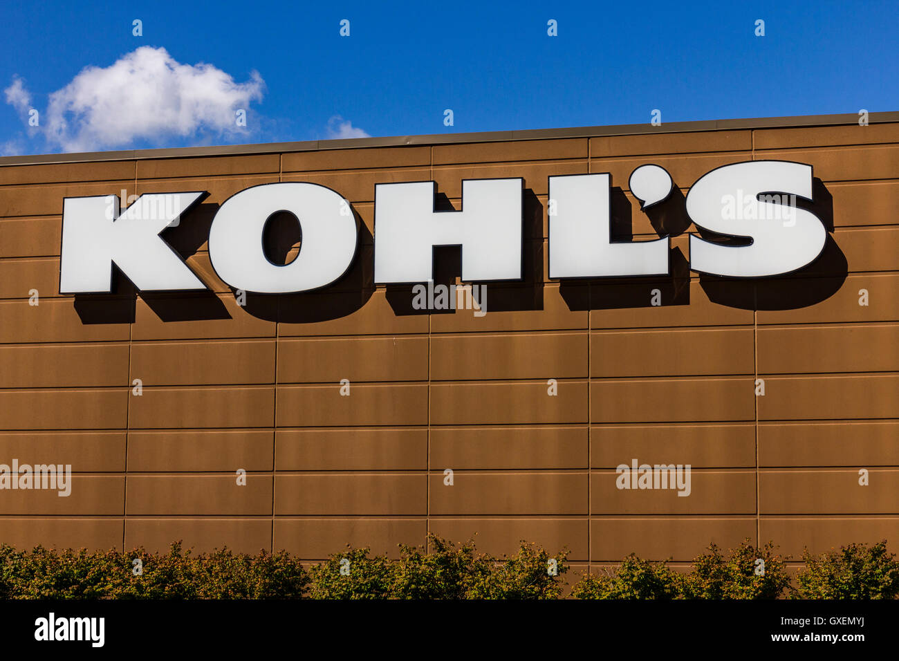 Muncie - Circa 30 Septembre 2016 : Kohl's Store. Kohl's exploite plus de 1 100 magasins discount V Banque D'Images