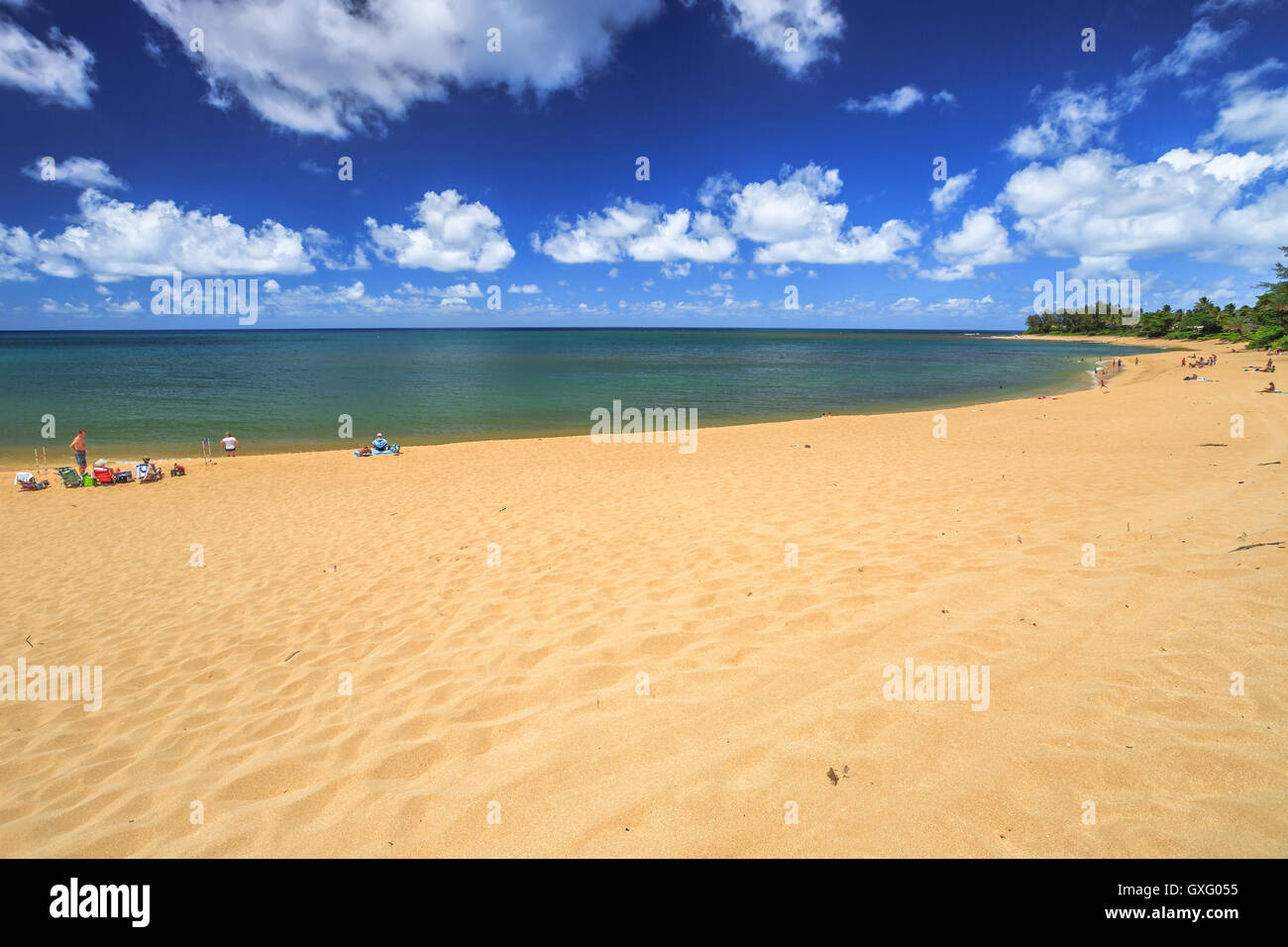 Sunset Beach Oahu Banque D'Images