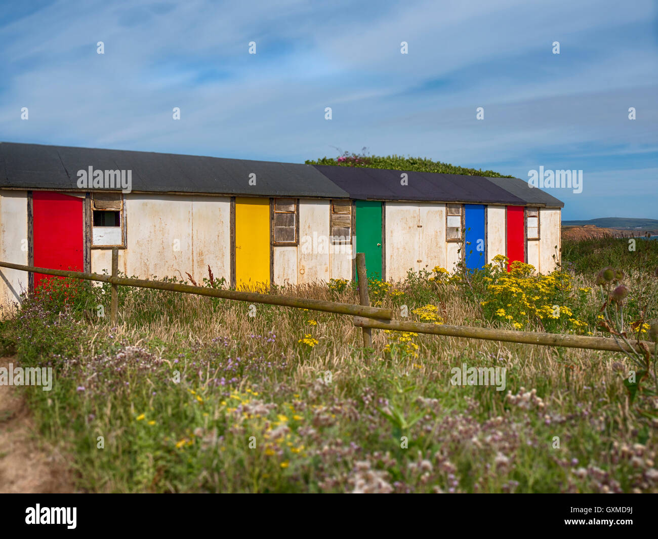 Gîtes et chambres d'abris désaffectés, la Localité Île de Wight uk Banque D'Images