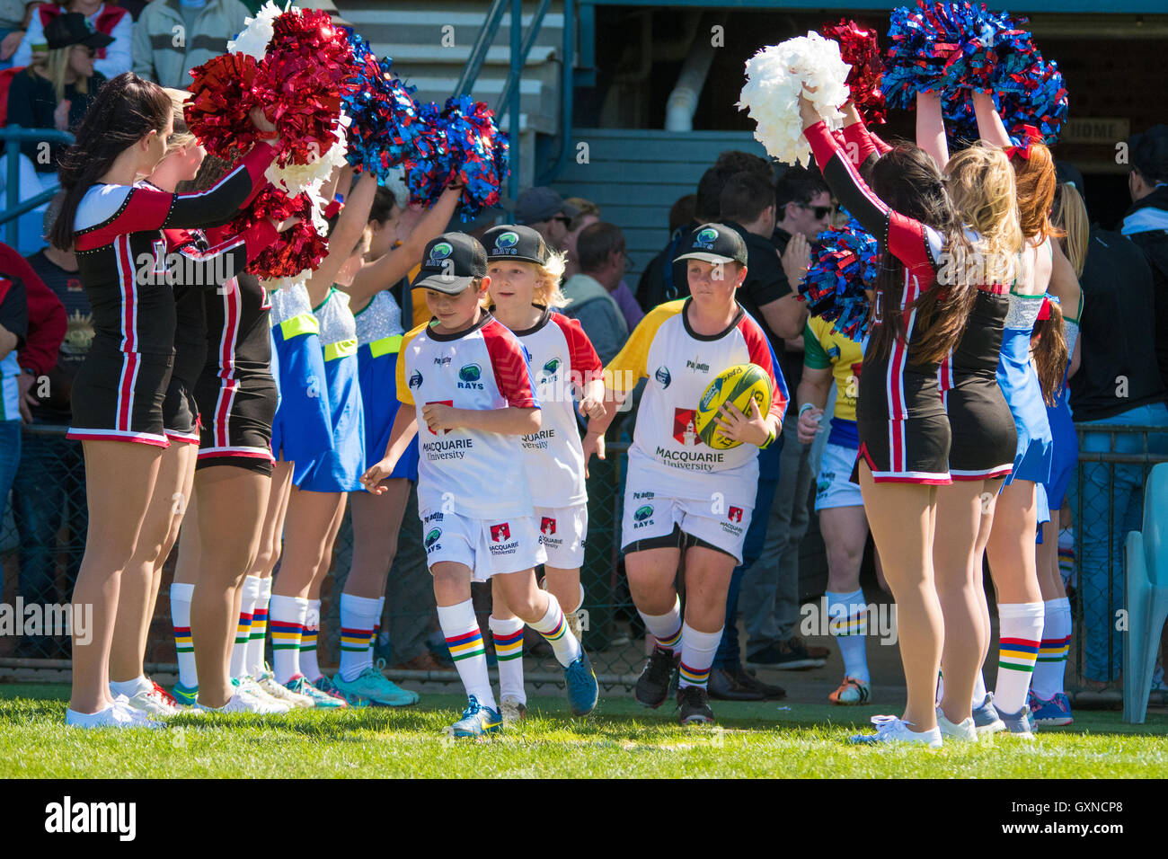 Sydney, Australie - 17 septembre 2016 Sydney NSW : rayons vs Pays Eagles lors de la Ronde 4 du Championnat National de Rugby à Pittwater Park. La NSW Pays Eagles a remporté le match 36 à 16. Credit : mjmediabox / Alamy Live News Banque D'Images