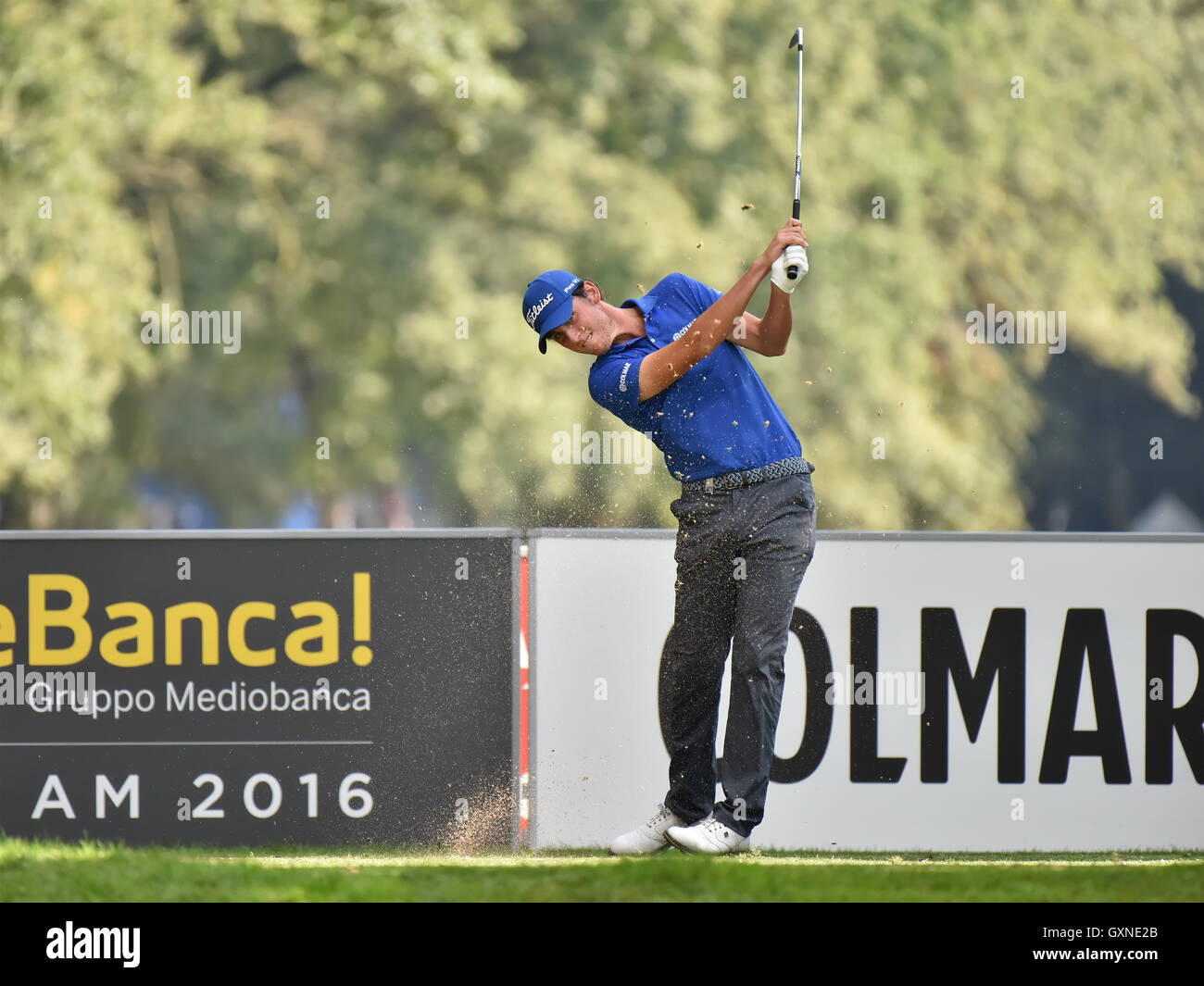 Monza, Italie. 17 Septembre, 2016. L'italien Renato PARATORE joueur de golf au Golf 73 Italian Open 2016. Credit : Federico Rostagno/Alamy Live News Banque D'Images
