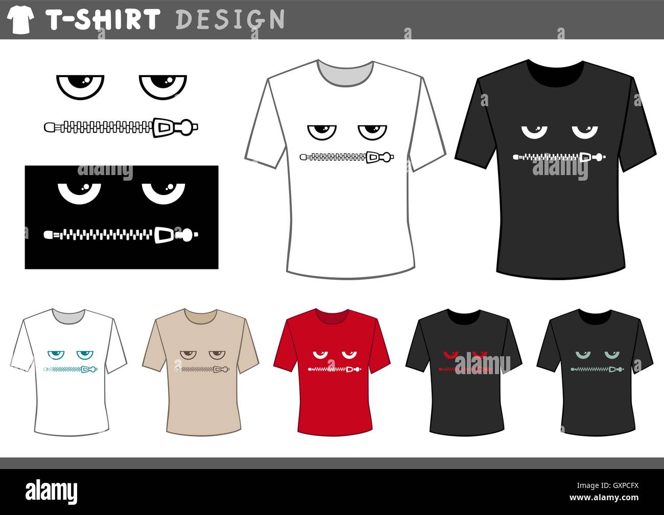 Illustration du modèle de Design de T-Shirt avec Apple Core et du mal à la Légende de base Illustration de Vecteur