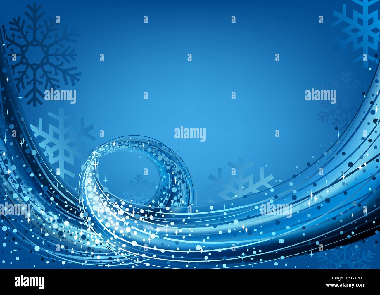 Noël bleu Résumé Illustration de Vecteur