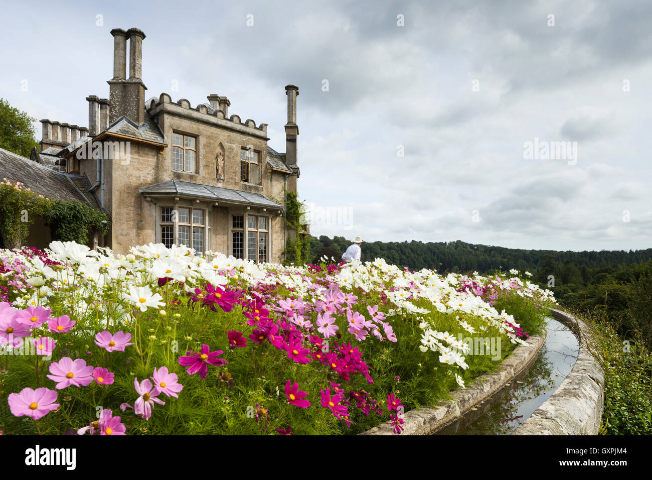 Endsleigh Cottage, maintenant Hôtel Endsleigh, nr Tavistock, Devon, un 'historique' orne gîte conçu par Jeffry Wyatville c.1810. Banque D'Images