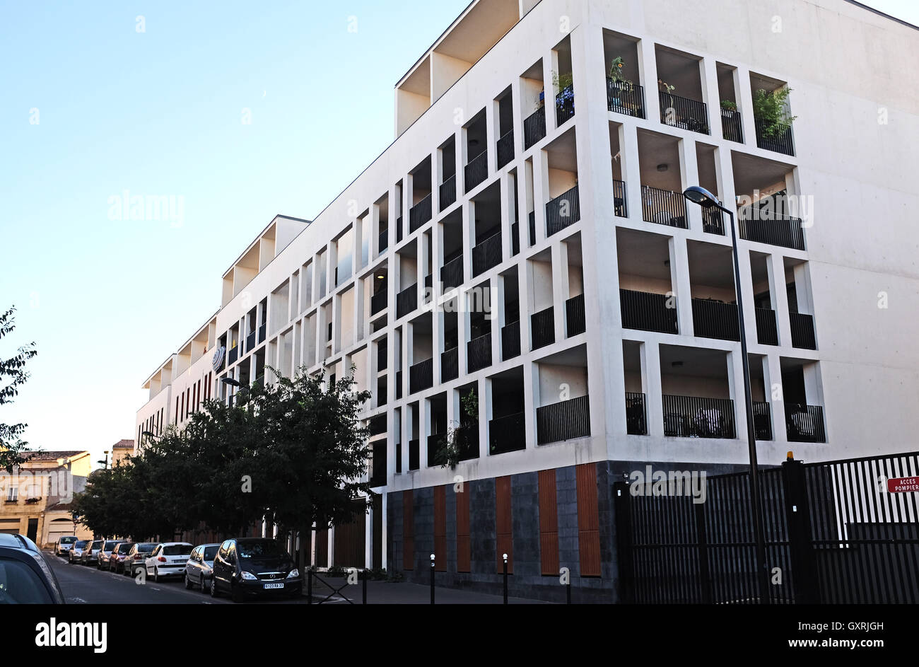 Appartements modernes et des appartements à Bordeaux France Banque D'Images