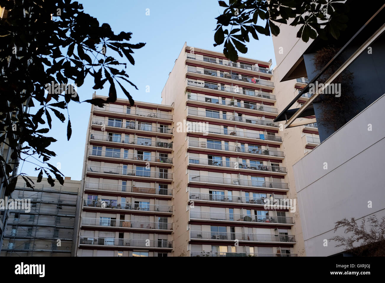 Appartements modernes et des appartements à Bordeaux France Banque D'Images