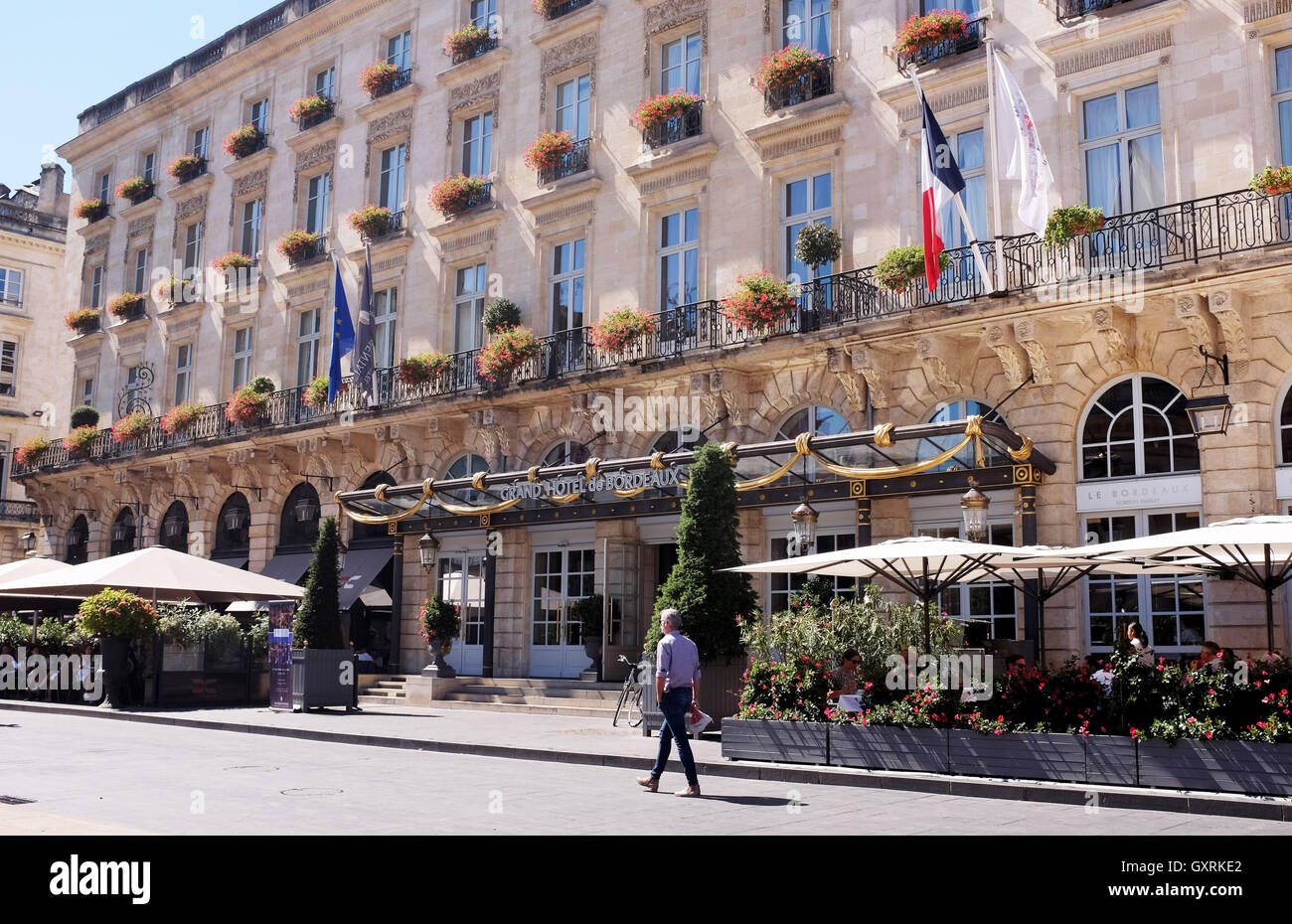 Grand Hotel de Bordeaux avec Gordon Ramsay Restaurant France Banque D'Images