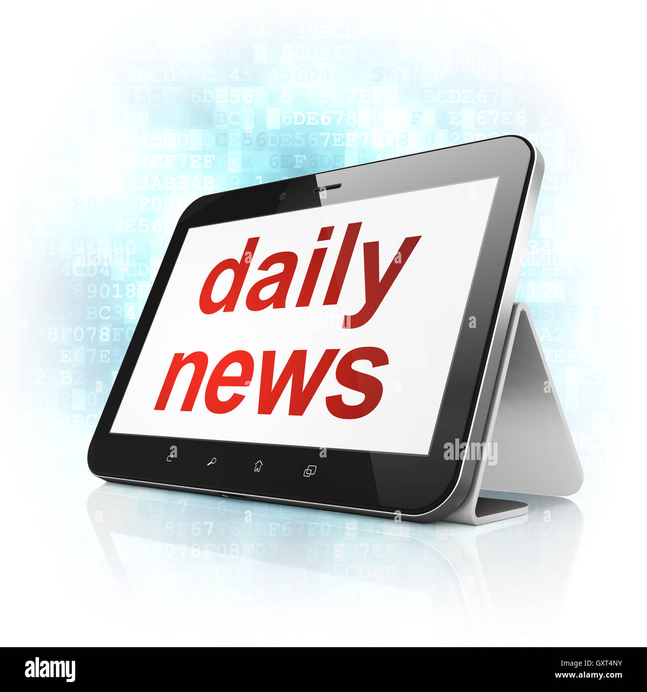 News concept : Daily News sur tablet PC ordinateur Banque D'Images