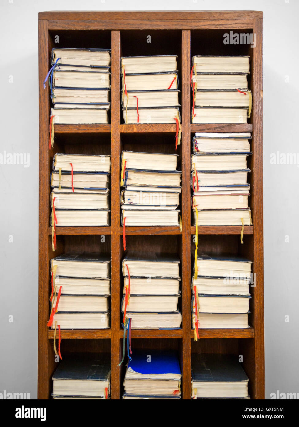 De cantiques dans un rack Banque D'Images