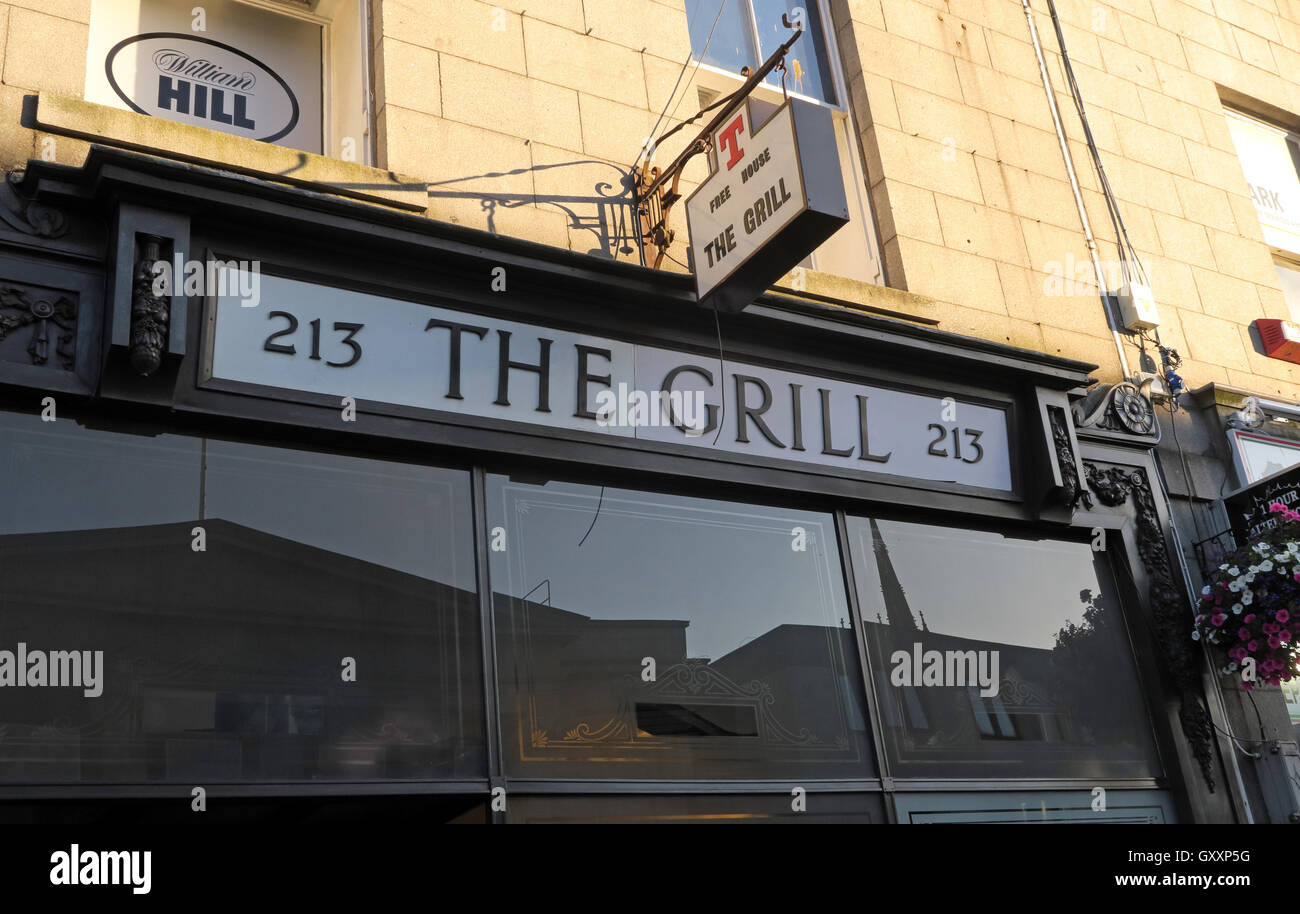 213 Le Grill du vrai pub à bière à Aberdeen, et bières CAMRA Orcades, Ecosse, Royaume-Uni Banque D'Images