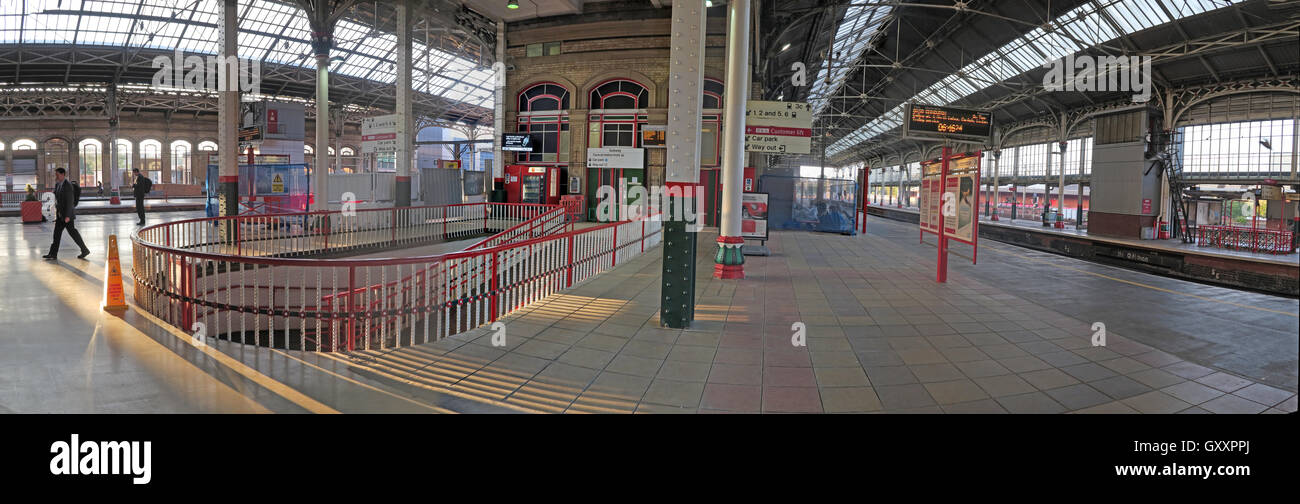 Panorama de la gare de Preston, Lancashire, WCML, North West England, UK Banque D'Images
