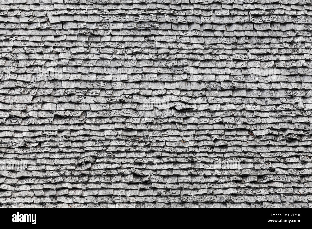 Contexte photo texture de vieux carrelage toiture en bois gris Banque D'Images
