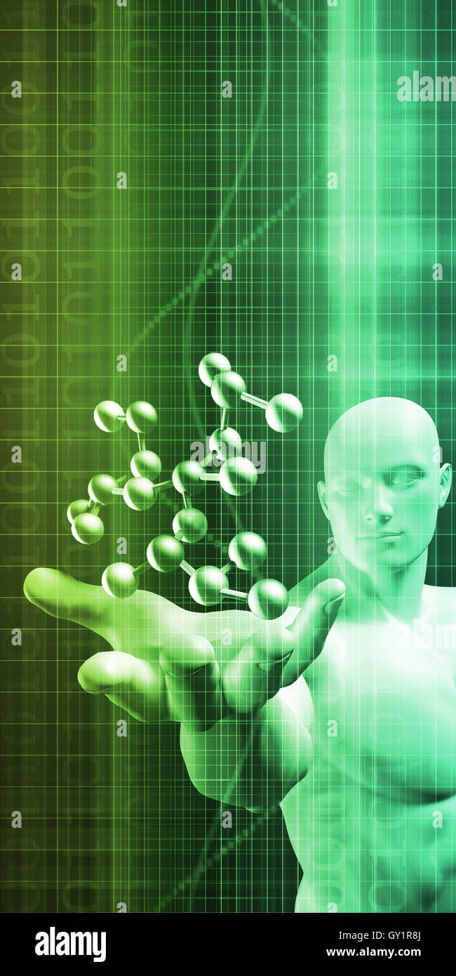 Structure de l'ADN moléculaire sciences en tant que concept Banque D'Images