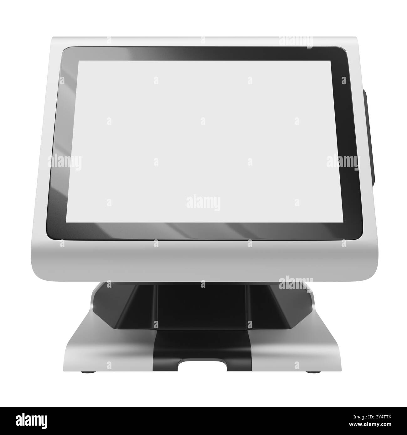 Vue avant du terminal d'affichage Banque D'Images