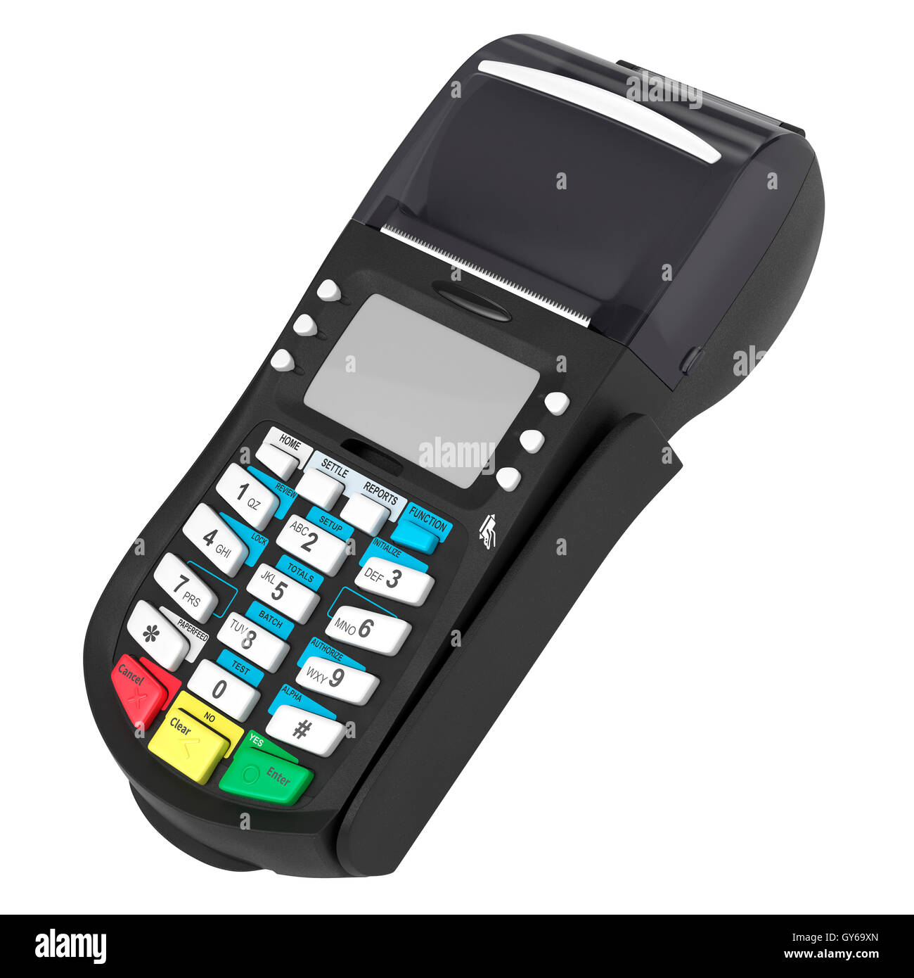 POS terminal 3d Banque D'Images