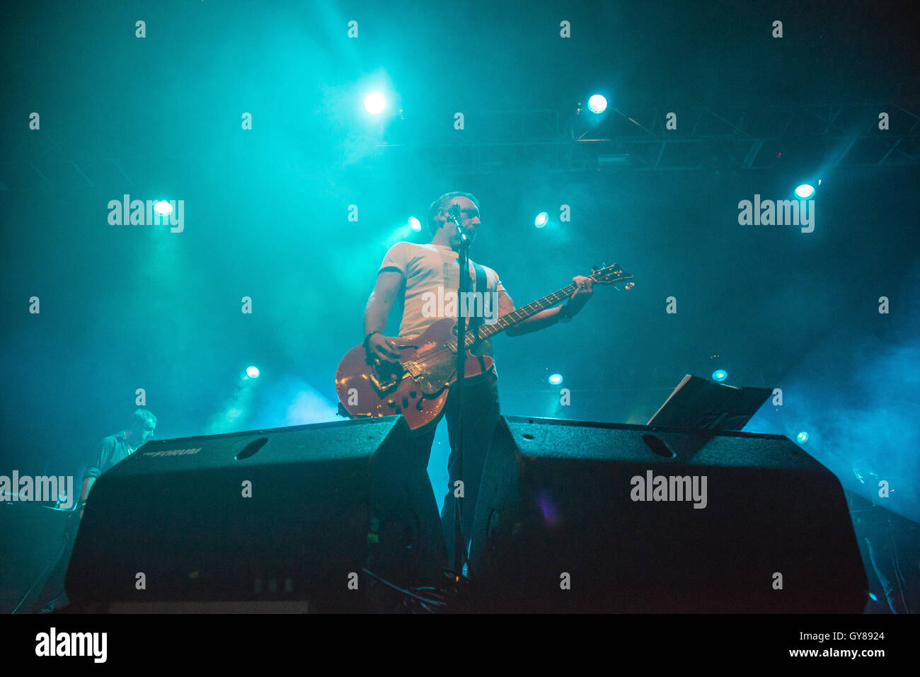 London, UK.17e Septembre, 2016. Peter Hook et la lumière effectuer au London's O2 Kentish Town Forum. Fond tour est composé de chansons de New Order et Joy Division, dans laquelle Peter Hook joué auparavant. Credit : Alberto Pezzali/Alamy Live News Banque D'Images