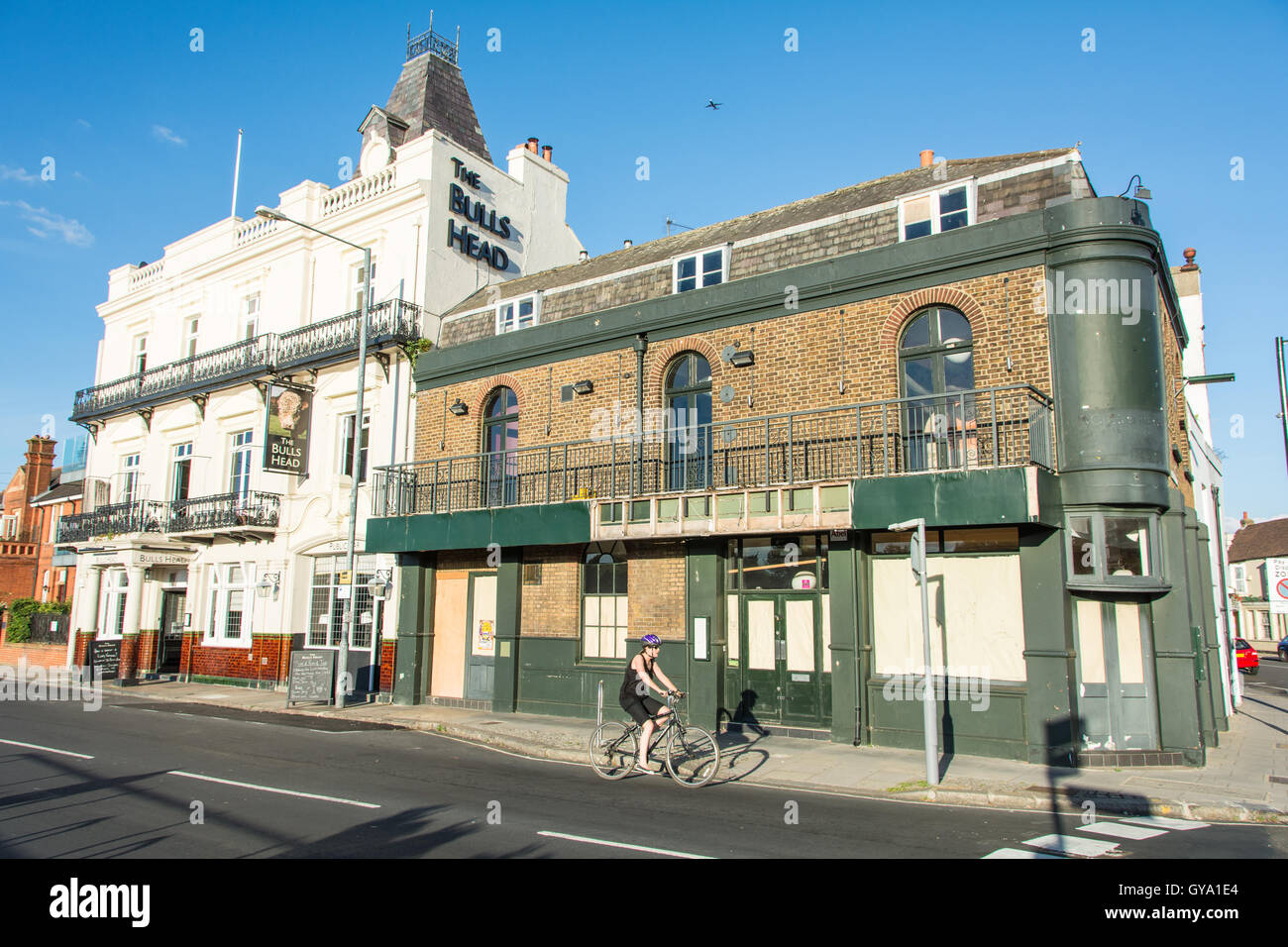 La tête de taureau public house dans Barnes, SW London, UK Banque D'Images