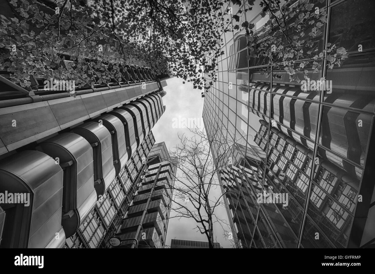 Le bâtiment Lloyds of London, dans le centre de Londres Banque D'Images