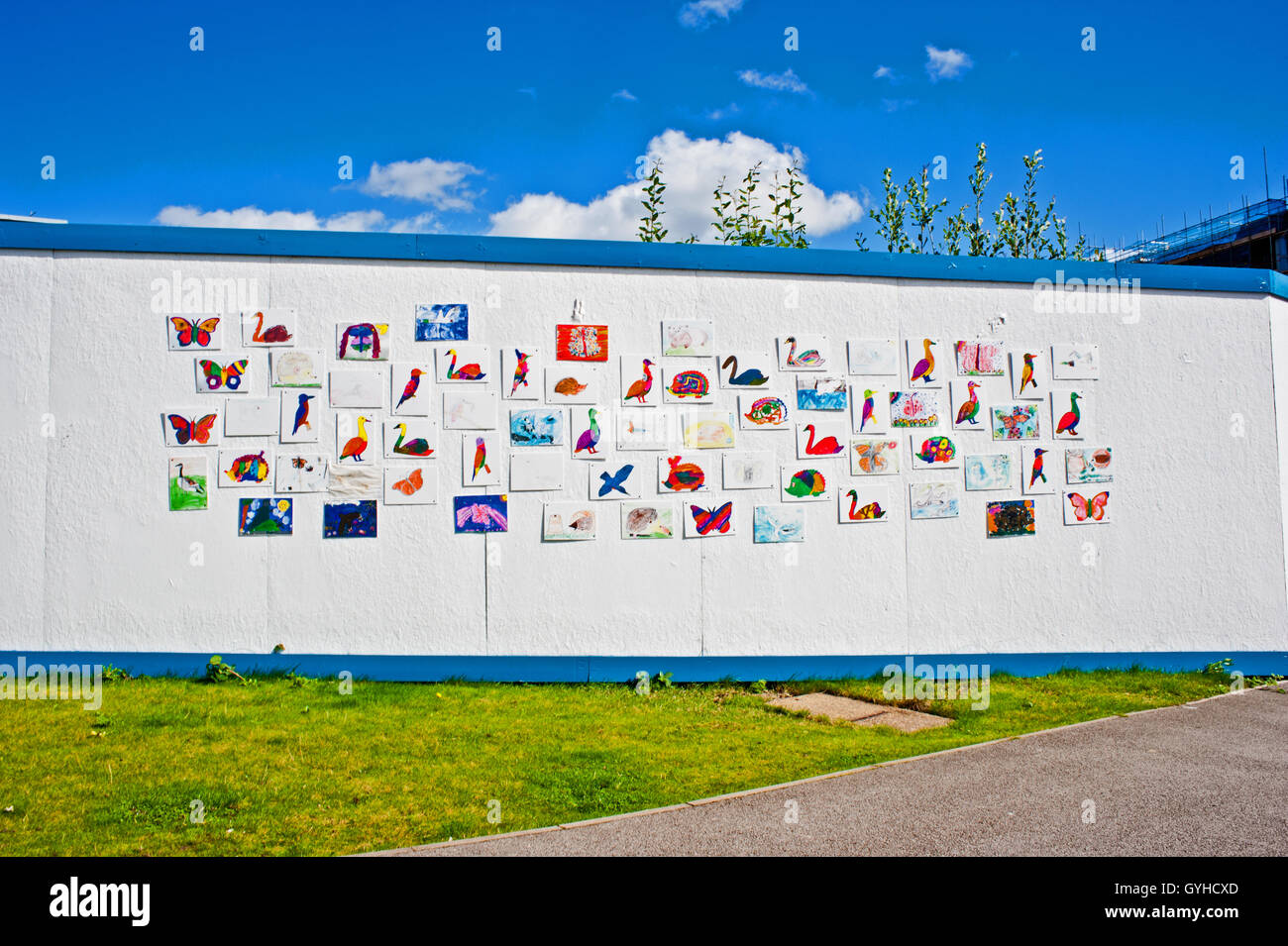 Travaux d'art pour enfants, Hungate, York Banque D'Images