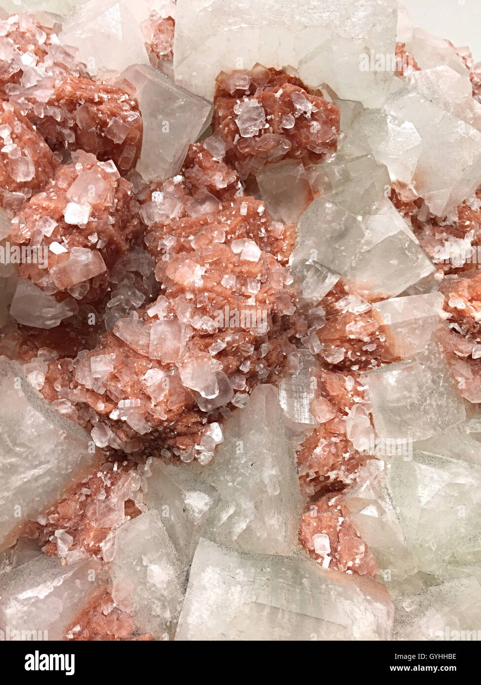 Stilbite orange Banque D'Images