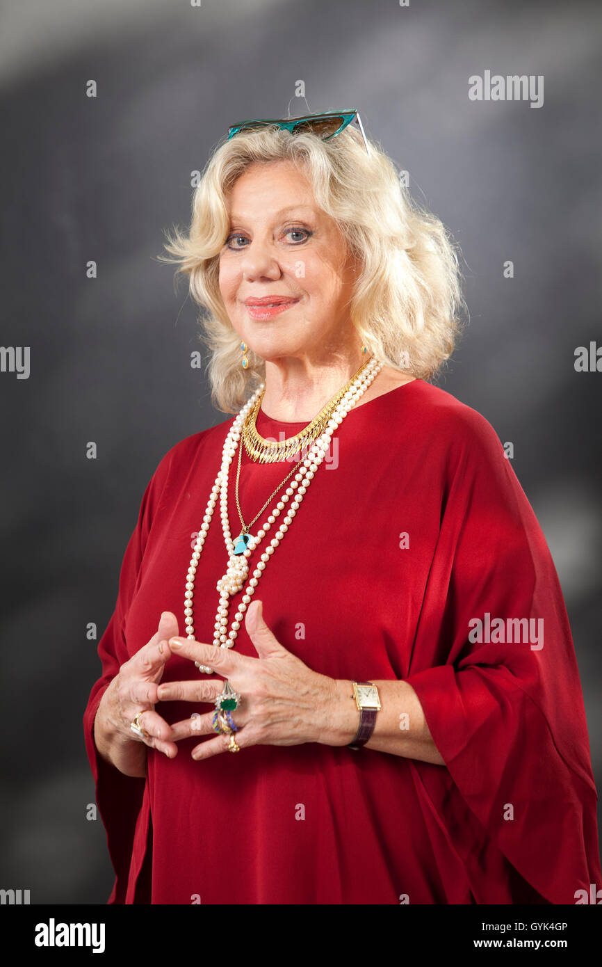Erica Jong, l'écrivain américain, auteur et enseignant, à l'Edinburgh International Book Festival. Edimbourg, Ecosse. 24 août 2016 Banque D'Images