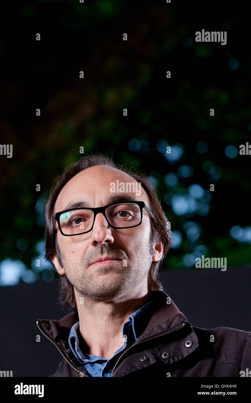 Agustín Fernández Mallo, le physicien et écrivain espagnol, à l'Edinburgh International Book Festival. Edimbourg, Ecosse. 24 août 2016 Banque D'Images