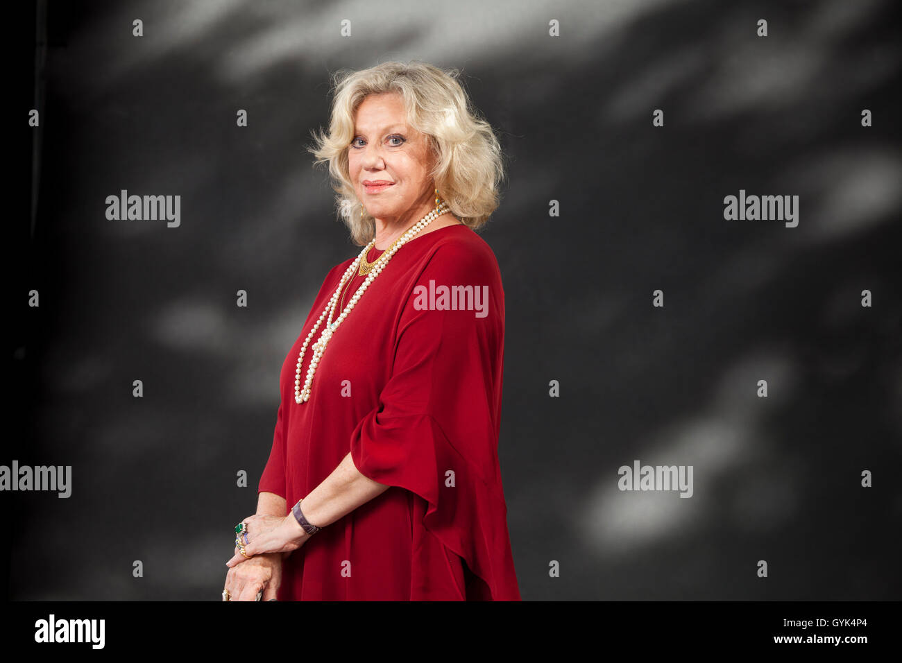 Erica Jong, l'écrivain américain, auteur et enseignant, à l'Edinburgh International Book Festival. Edimbourg, Ecosse. 24 août 2016 Banque D'Images
