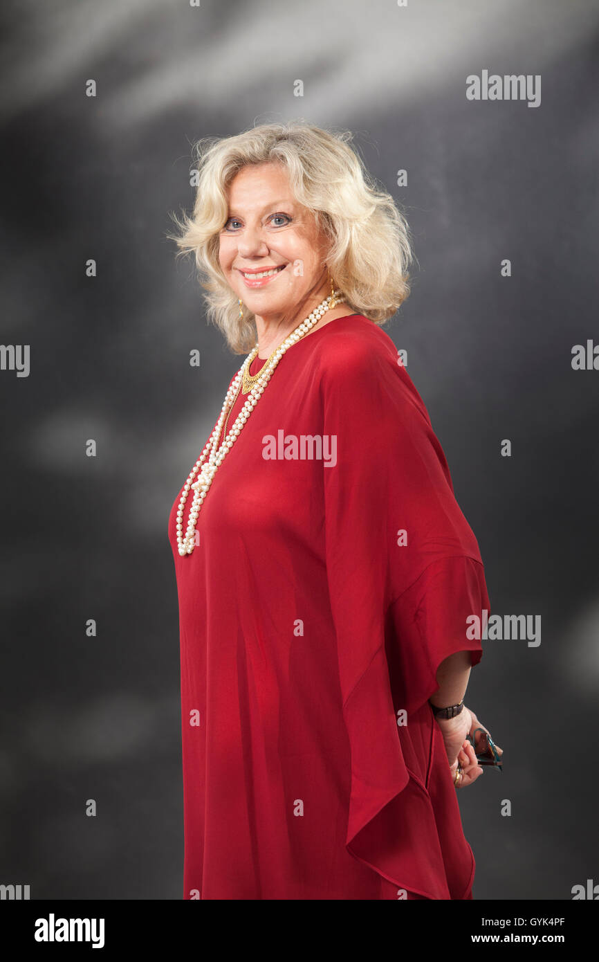 Erica Jong, l'écrivain américain, auteur et enseignant, à l'Edinburgh International Book Festival. Edimbourg, Ecosse. 24 août 2016 Banque D'Images