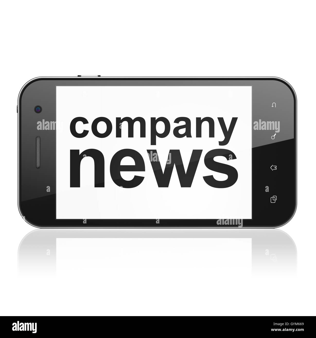 News concept : Société Actualités sur smartphone Banque D'Images