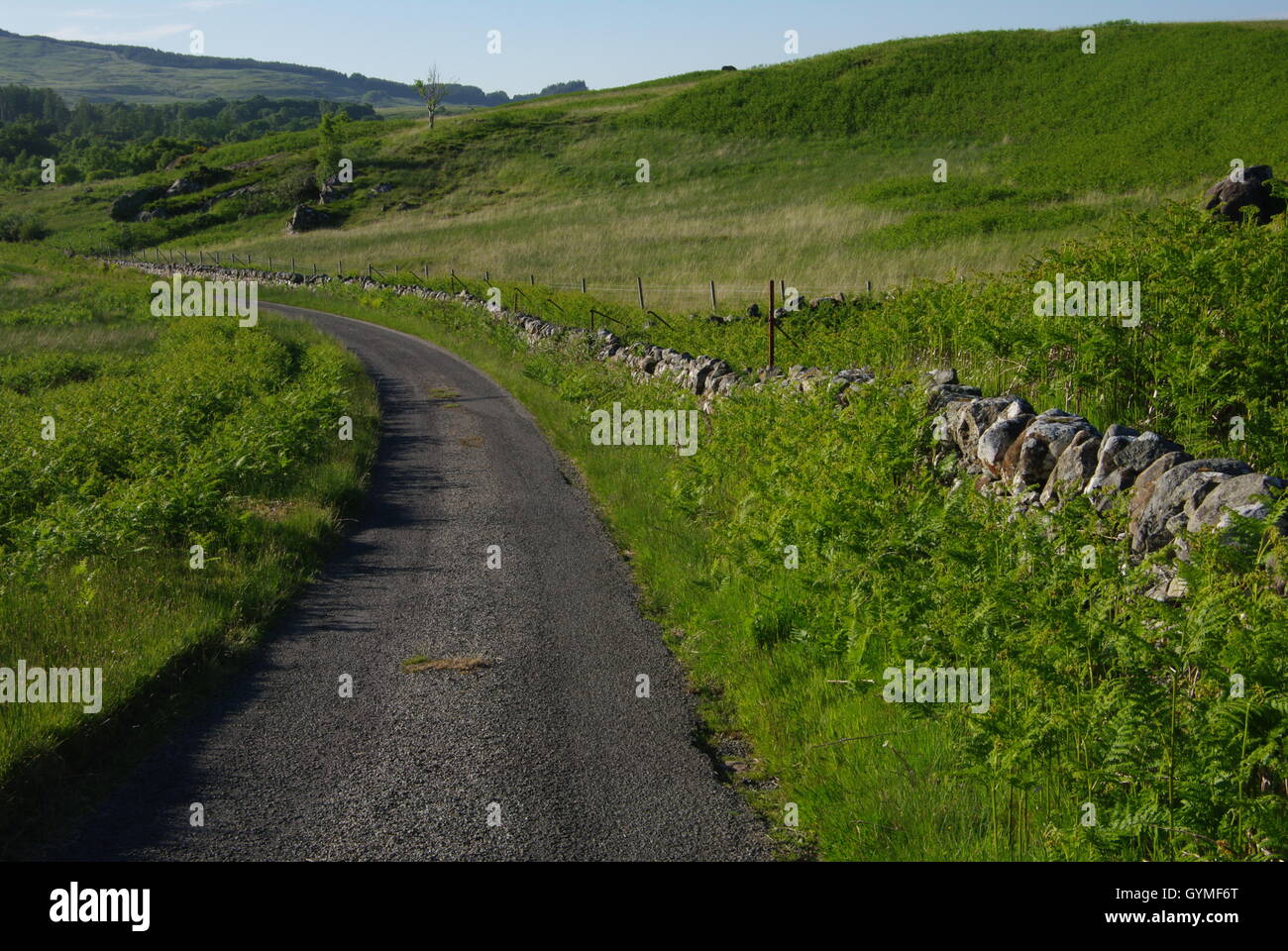 Route de l'Herbe à Lochdon Point, île de Mull, Hébrides intérieures, Ecosse Banque D'Images