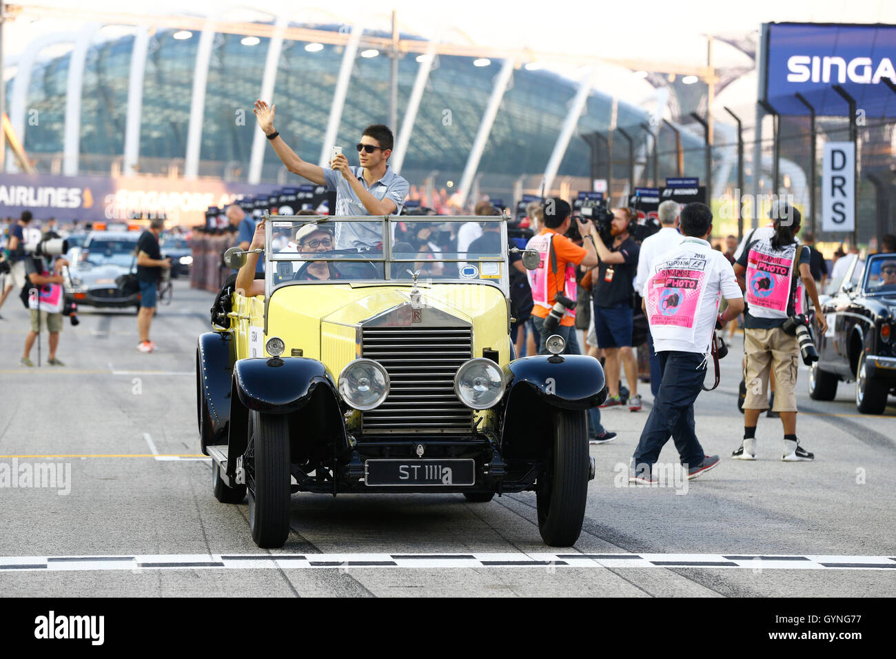 Sport Automobile : Championnat du Monde de Formule 1 de la FIA 2016, Grand Prix de Singapour, Esteban Ocon Banque D'Images