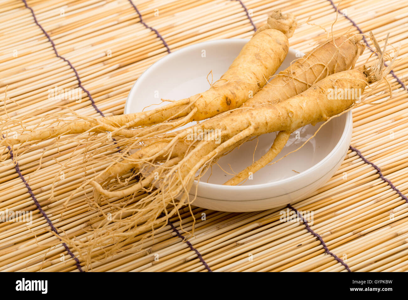 Ginseng frais Banque D'Images