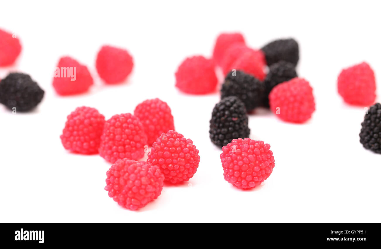 Jelly fruit comme Blackberry. Banque D'Images