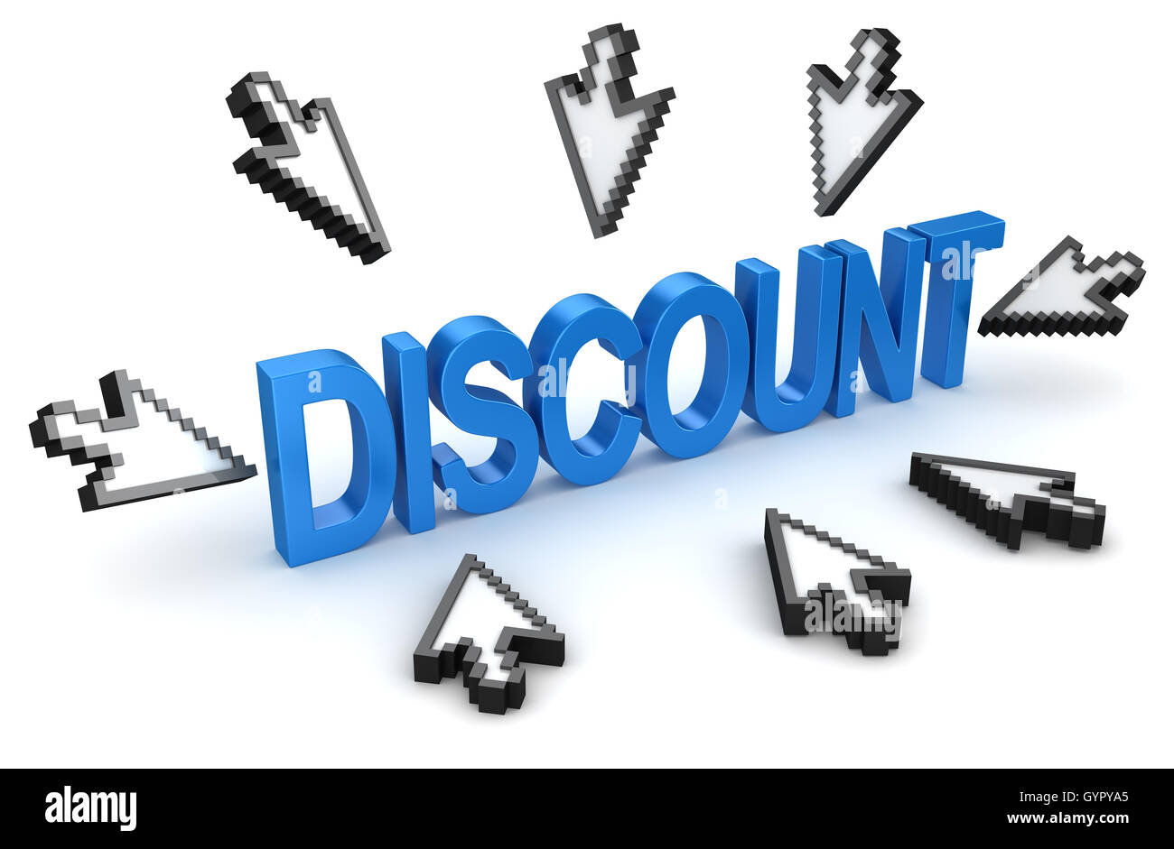 Cliquez pour commode concept , c'est un ordinateur 3d'image générée. Isolé sur blanc. Banque D'Images