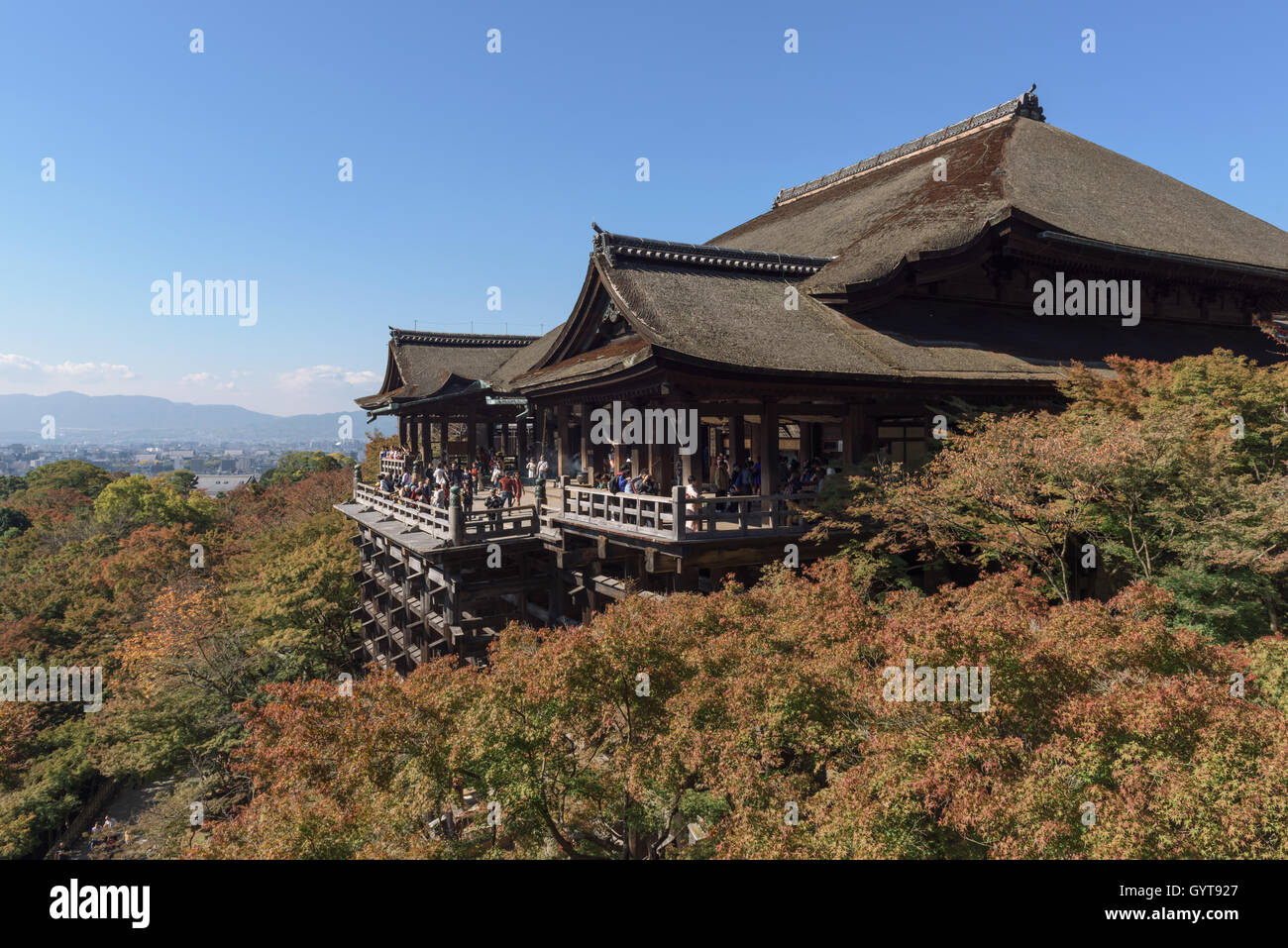 Kyoto, Japon - Nov 6, 2015 : Temple Kiyomizu-dera est un temple bouddhiste indépendant dans l'est de Kyoto. Banque D'Images