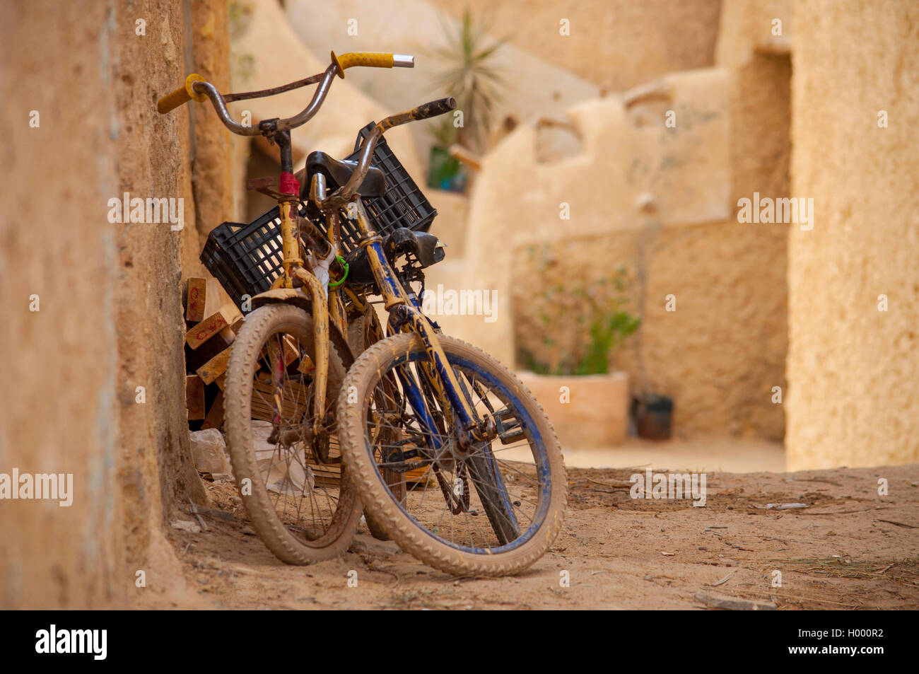 Les ruines de l'ancienne forteresse de la ville berbère de l'Afrique, location, Egyp Banque D'Images