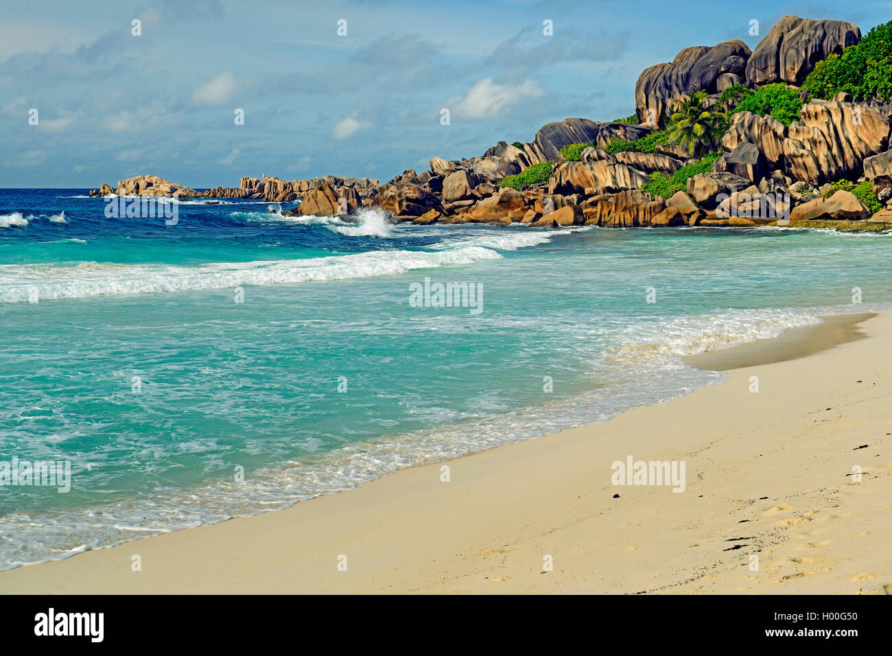 Poster Plage De Rêve Seychelles 80×40 Cm – Photo Paradisiaque Mayday74 | Qualité Premium 250g/m² Anti-UV