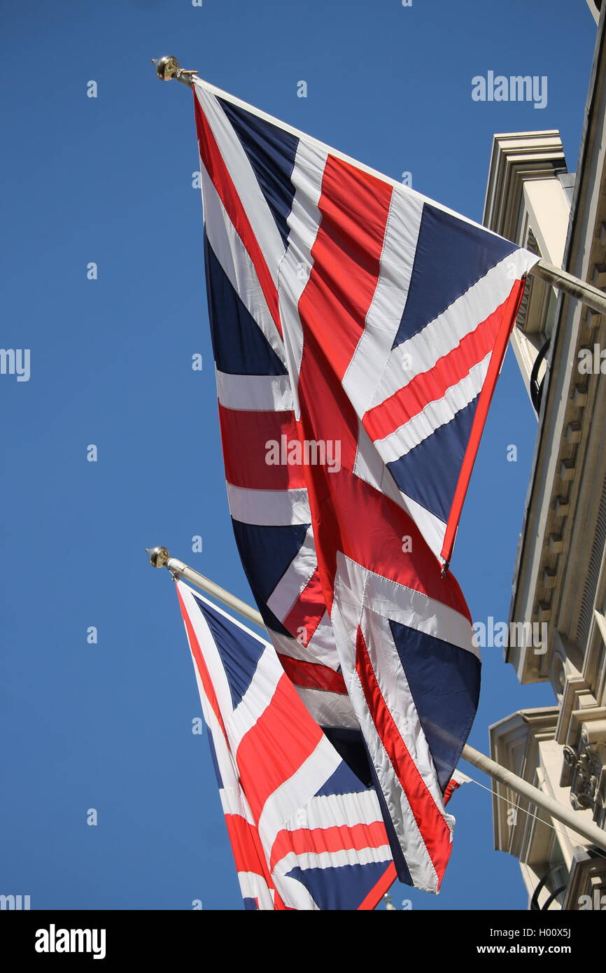 Drapeaux, Royaume-Uni, Union Jack, Grande-Bretagne, Brexit, symbole de l'Union, drapeau, drapeau national, référendum, UK La sortie de l'UE, l'assurance, Banque D'Images