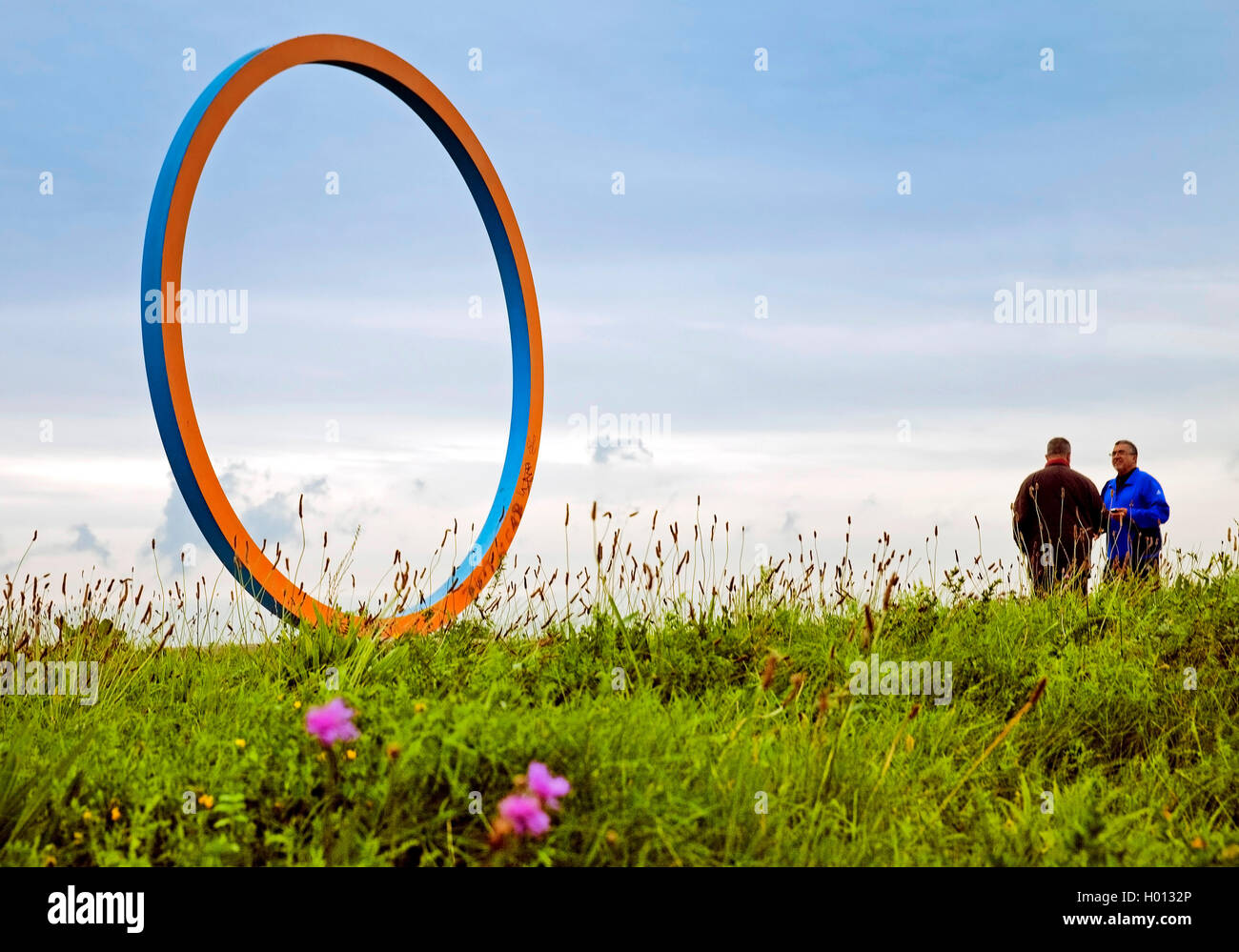 "Ring" chweriner historique sur le paysage de la construction, de l'Allemagne, en Rhénanie du Nord-Westphalie, Ruhr, Castrop-Rauxel Banque D'Images