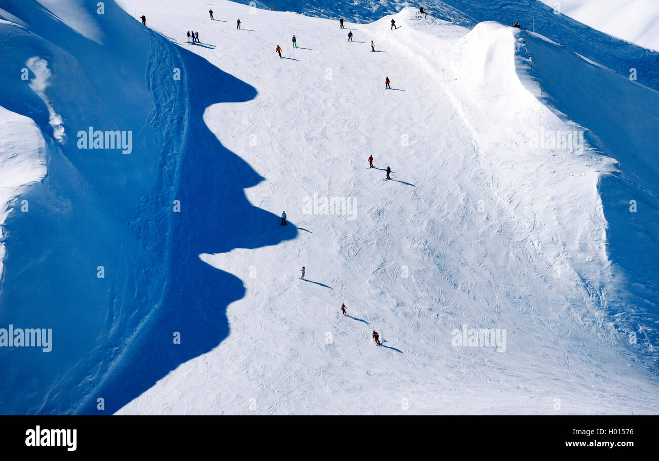 Pente de ski, France, Savoie, La Plagne Banque D'Images