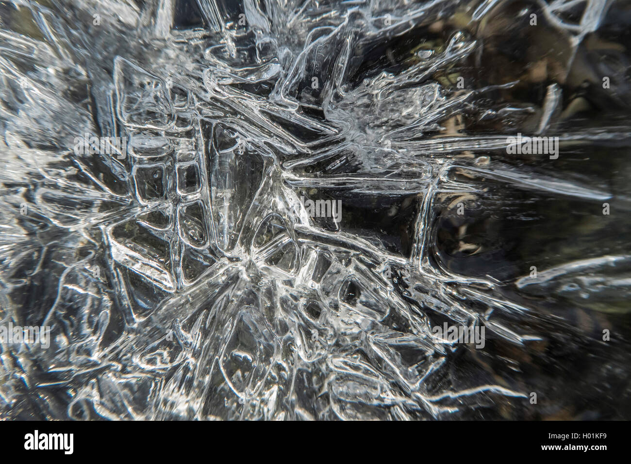 Des cristaux de glace, la Norvège, Troms Banque D'Images