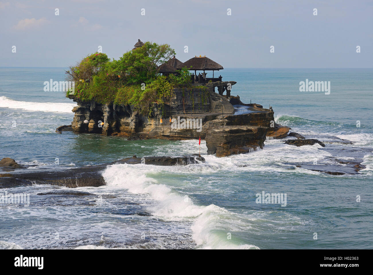 Sea Temple Pura Tanah Lot, l'INDONÉSIE, Bali Banque D'Images