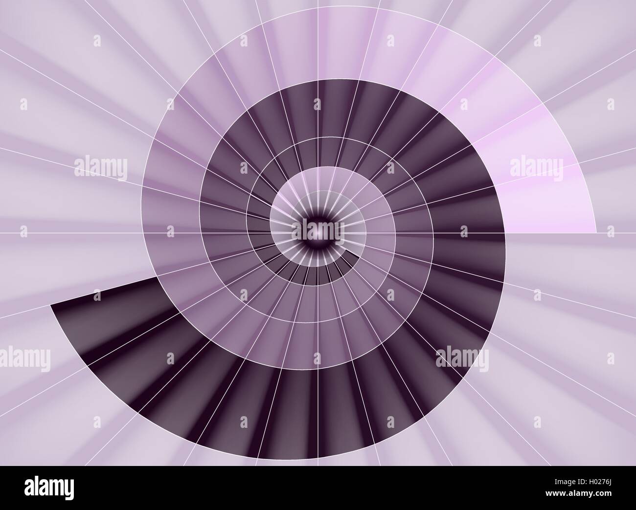 En colimaçon, tunnel de la lumière rose Illustration de Vecteur