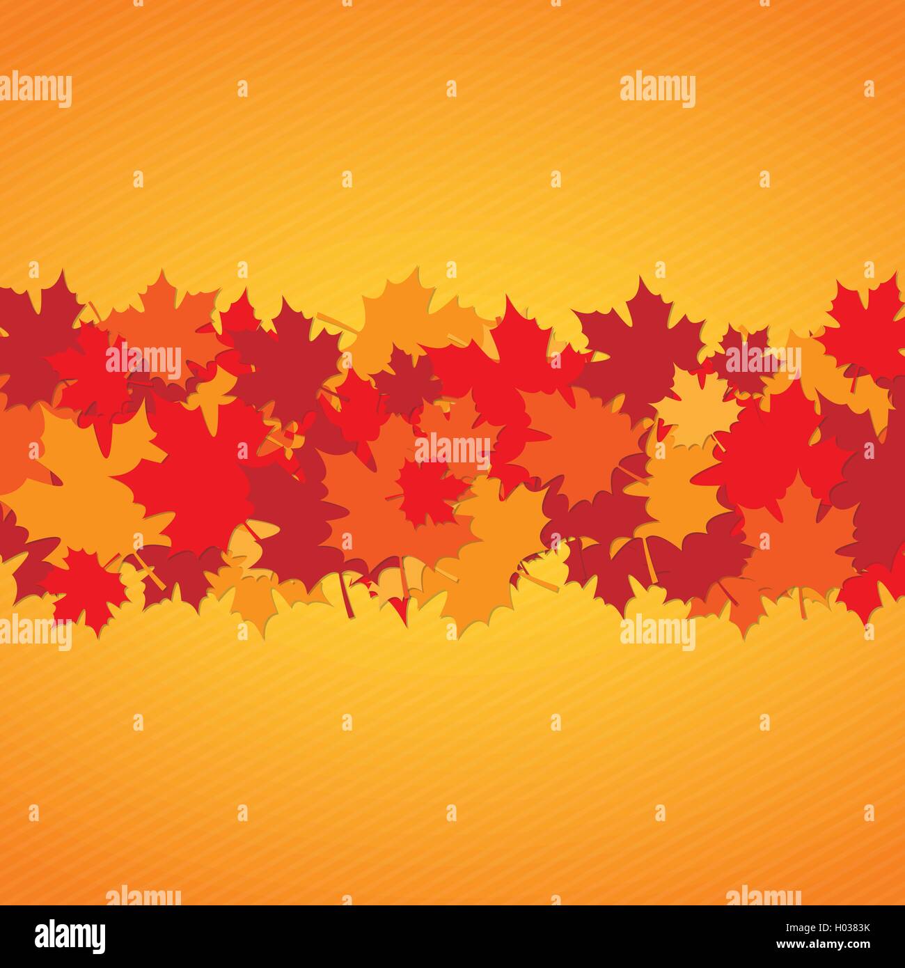 Joyeux Thanksgiving Day résumé fond avec feuilles d'érable pour la conception de votre carte de vœux Illustration de Vecteur
