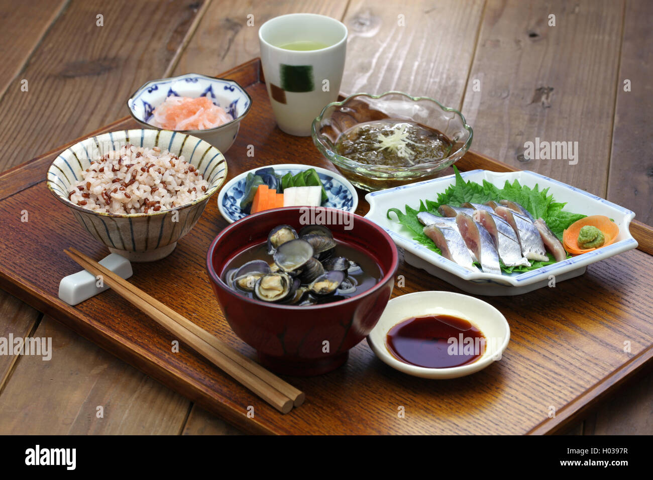 Repas japonais Banque D'Images