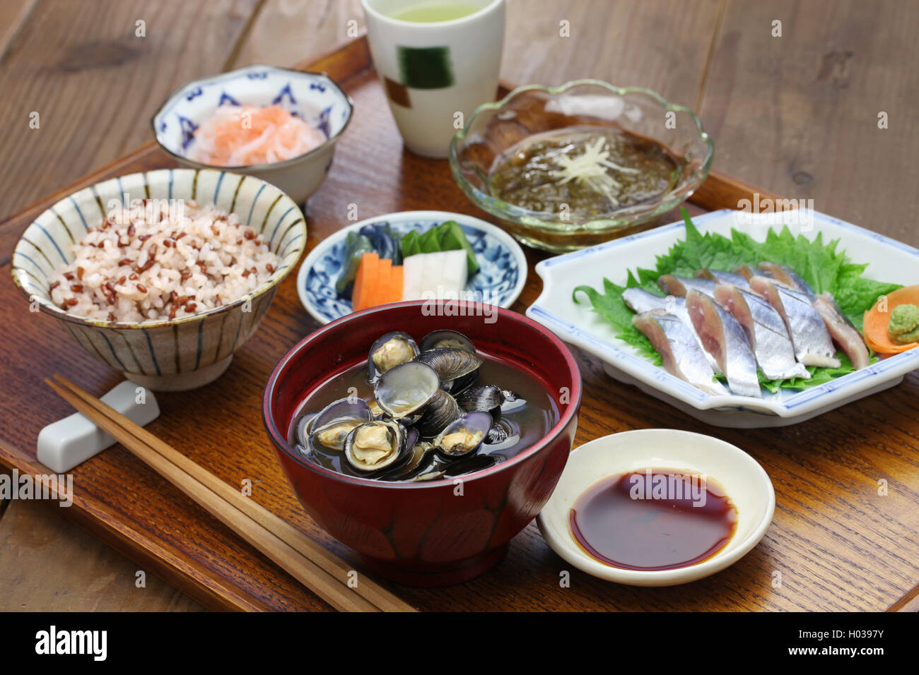 Repas japonais Banque D'Images