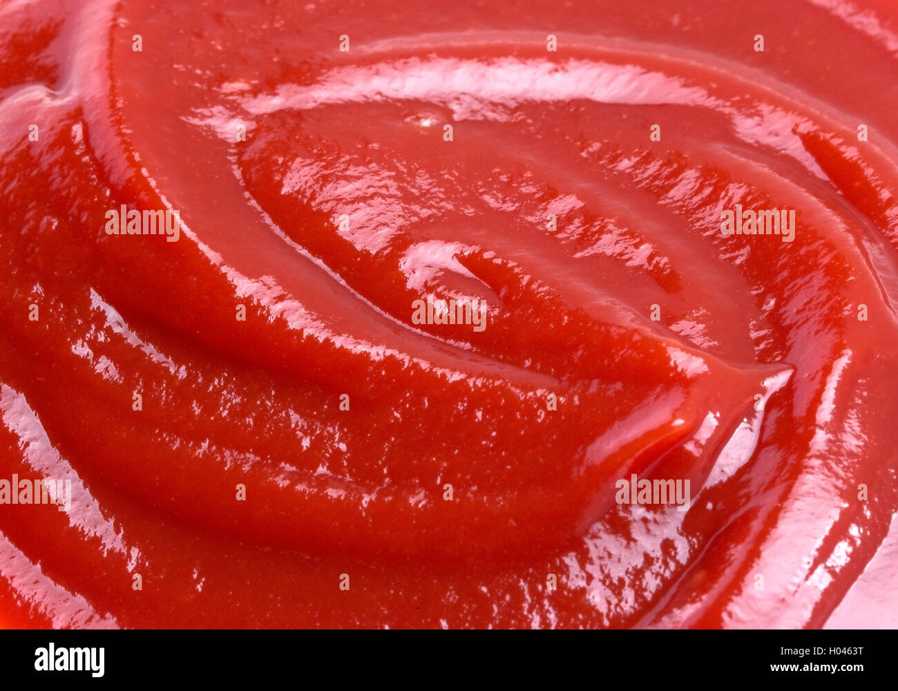 Close-up de ketchup ou de sauce tomate texture Banque D'Images